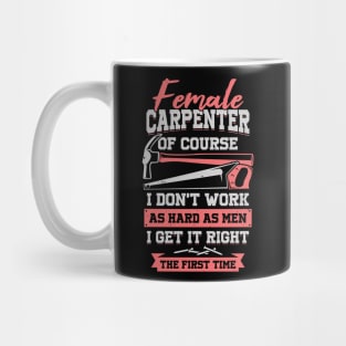 Female Carpenter Girl Gift Mug